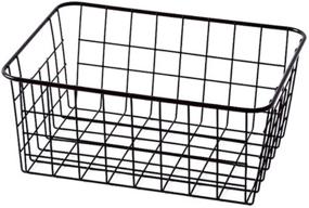 img 3 attached to 🧺 Versatile Wire Storage Basket for Kitchen, Pantry, Office, Bathroom, Laundry, Bedroom