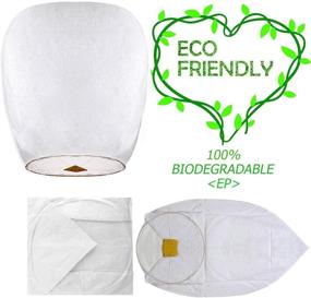 img 3 attached to 🏮 Chinese Lanterns 10-Pack: Eco-Friendly Sky Lanterns for Weddings, Birthdays, Memorials & More