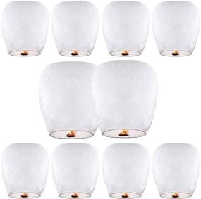 img 4 attached to 🏮 Chinese Lanterns 10-Pack: Eco-Friendly Sky Lanterns for Weddings, Birthdays, Memorials & More