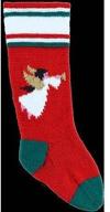 🧦 doolallies knitting angel christmas stocking kit in vibrant red logo