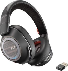 img 4 attached to 🎧 Poly Voyager 8200 UC Bluetooth Dual-Ear Stereo Headset with USB-A Connectivity for PC and Mac - Compatible with Teams, Zoom, and More - Dual-Mode Active Noise Canceling
