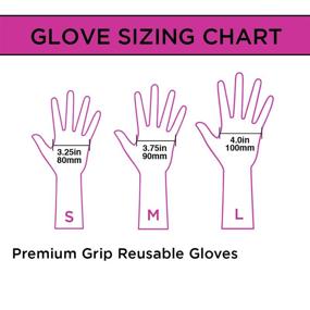 img 1 attached to 🧤 Colortrak 20 Count Reusable Powder Free Latex Gloves: Lightweight, Multi-Use, Textured & Stain-Hiding for Medium-Sized Hands