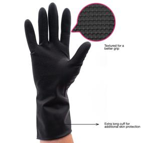 img 2 attached to 🧤 Colortrak 20 Count Reusable Powder Free Latex Gloves: Lightweight, Multi-Use, Textured & Stain-Hiding for Medium-Sized Hands