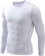 👕 stay warm and dry with nooz men's fleece lined cool dry compression baselayer long sleeve shirts логотип