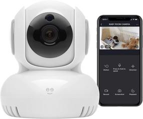 img 4 attached to Geeni Sentinel 1080p Беспроводная внутренняя камера наблюдения с автоматическими трекинговыми оповещениями, зонами движения, поворотом/наклоном/увеличением, двусторонней связью, ночным видением, совместимая с Alexa и Google Home, белая