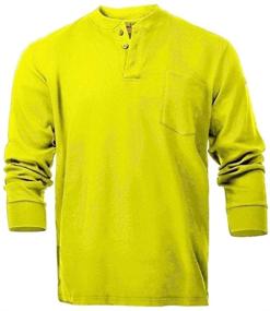 img 1 attached to Ultimate Safety with Flame Resistant Henley Style T Shirts - Men's Clothing and Shirts