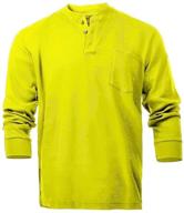 ultimate safety with flame resistant henley style t shirts - men's clothing and shirts logo