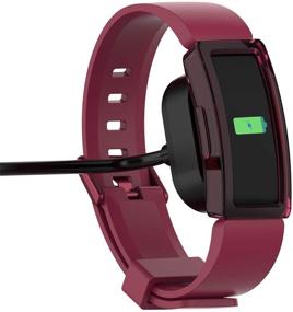 img 2 attached to 📱 Eweca Protector Case for Fitbit Inspire or Inspire HR - TPU Soft Bumper Shell, 2-Pack - Clear+Sangria