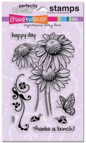 img 1 attached to 🌼 Stampendous SSC1112 Perfectly Clear Stamp, Daisy Thanks - Expressing Gratitude with this Beautiful Stamp