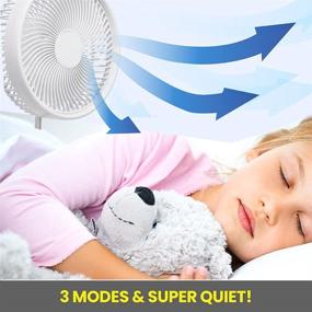 img 1 attached to Foldaway Rechargeable Fan - Ultra Portable Lightweight Compact Fan - Adjustable Height 4”-40” - 3 Speed Modes - Long-Lasting 10 Hour Battery Life - Ideal for Office & Bedroom Use - Whisper Quiet - As Seen on TV