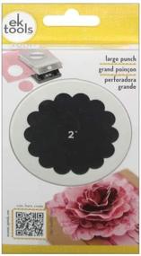 img 2 attached to 🔘 EK Tools 2-Inch Circle Paper Punch: Large Scallop Design in New Package