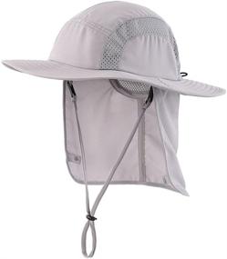 img 4 attached to 👒 Kids Safari Hat with UPF 50+ Sun Protection, Toddler Boys Bucket Hat with Neck Flap - Home Prefer