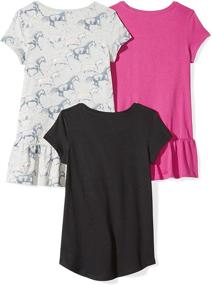 img 3 attached to 👚 Short-Sleeve Tunic T-Shirts for Girls by Spotted Zebra