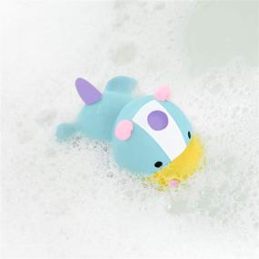 img 1 attached to Unleash Magical Fun with Skip Hop Baby Bath Toy - Zoo Light Up Squeeze Toy, Unicorn