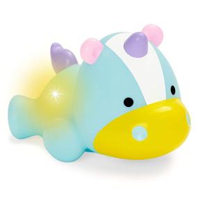 img 3 attached to Unleash Magical Fun with Skip Hop Baby Bath Toy - Zoo Light Up Squeeze Toy, Unicorn