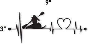 img 1 attached to Heartbeat Kayaking Stickers Canoeing Waterproof