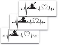 heartbeat kayaking stickers canoeing waterproof logo