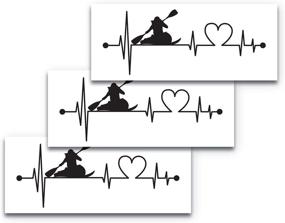 img 4 attached to Heartbeat Kayaking Stickers Canoeing Waterproof