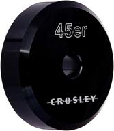 🔘 crosley cr9001a-bk алюминиевый адаптер для пластинок 45 в элегантном черном цвете - премиальное качество и высокая производительность логотип