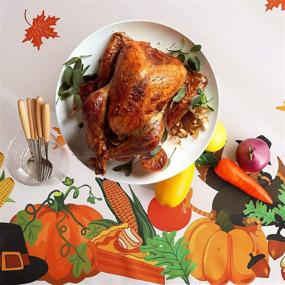 img 2 attached to 🦃 Enhance Your Thanksgiving Dinner with Victree Holiday Rectangle Tablecloth!