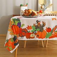 🦃 enhance your thanksgiving dinner with victree holiday rectangle tablecloth! logo