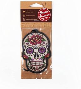 img 1 attached to 🚗 Fresh Skulled Car Air Freshener 3-Pack Infused with Essential Oils for a Fresh Experience