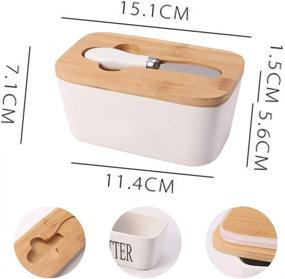 img 3 attached to 📦 Searea Porcelain Rectangular Container - Convenient Size for Your Storage Needs