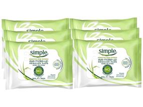 img 1 attached to 🌿 Pack of 6 Simple Sensitive Skin Kind To Eyes Make-Up Remover Pads - 30 Count