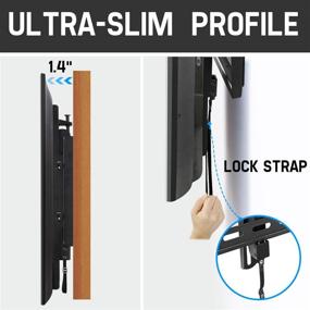 img 2 attached to 📺 Mounting Dream TV Wall Mount Bracket for 37-70 inch TVs – Leveling Design, Fixed Mount with Max VESA 600x400mm Weight Capacity up to 132 LBS – Low Profile TV Wall Mounts, Suitable for 16", 18", 24" Wood Studs