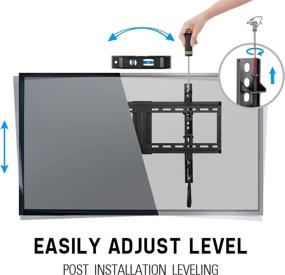 img 3 attached to 📺 Mounting Dream TV Wall Mount Bracket for 37-70 inch TVs – Leveling Design, Fixed Mount with Max VESA 600x400mm Weight Capacity up to 132 LBS – Low Profile TV Wall Mounts, Suitable for 16", 18", 24" Wood Studs