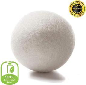 img 3 attached to 🐑 XL 6 Pack Wool Dryer Balls: Natural Reusable Organic Handmade New Zealand Sheep Wool - Reduce Wrinkles, Cut Drying Time & Eliminate Dryer Sheets