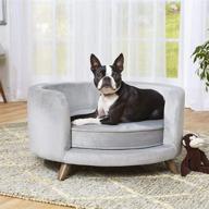 rosie sofa - grey, medium by enchanted home pet (co3201-18gry) logo