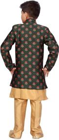 img 3 attached to 👕 Stylish Ethnic Silk Kurta Pant and Indo Set for Boys 468 - AHHAAAA Kids Fashion