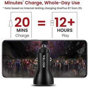 img 2 attached to VELOGK 65W Warp Car Charger [10V/6.5A] for OnePlus 8T/9R/9/9 Pro/8 Pro/8/7 Pro/7T/7T Pro/6T/5T/Nord N10 5G, Warp Charge 65 Car Charger Adapter with USB A-to-C Warp Charging Cable (1M/3.3ft)" - Optimized VELOGK 65W Warp Car Charger for OnePlus 8T/9R/9/9 Pro/8 Pro/8/7 Pro/7T/7T Pro/6T/5T/Nord N10 5G with USB A-to-C Warp Charging Cable (1M/3.3ft)