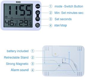 img 2 attached to Kitchen Teacher Exercise Hygrometer Thermometer