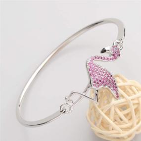 img 3 attached to 🦩 Flamingo in a Flock of Pigeons Bracelet: A Unique & inspiring BFF Gift for Positivity & Self-expression