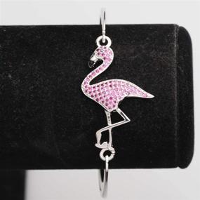 img 1 attached to 🦩 Flamingo in a Flock of Pigeons Bracelet: A Unique & inspiring BFF Gift for Positivity & Self-expression