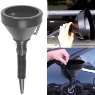 chxihome fuel funnel with handle: plastic automotive funnel with long flexible spout extension, removable mesh screen filter - ideal for water, gasoline, coolant, kerosene, transmission, engine oil logo