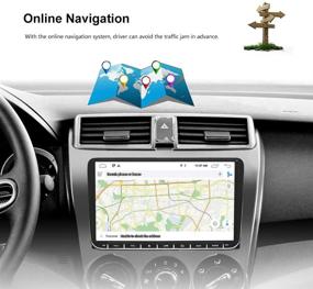 img 1 attached to 🚗 LEXXSON Андроид 8.1 автомагнитола: 9-дюймовый сенсорный экран GPS Bluetooth USB-плеер для VW Passat Golf Jetta T5 EOS POLO Touran Seat