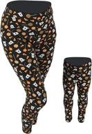 👩 charming mommy and me halloween print leggings: uniquely designed for babies and parents logo