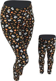 img 4 attached to 👩 Charming Mommy and Me Halloween Print Leggings: Uniquely Designed for Babies and Parents