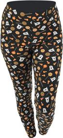 img 1 attached to 👩 Charming Mommy and Me Halloween Print Leggings: Uniquely Designed for Babies and Parents