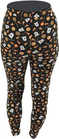 img 2 attached to 👩 Charming Mommy and Me Halloween Print Leggings: Uniquely Designed for Babies and Parents