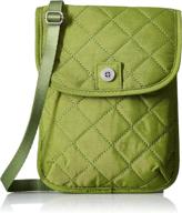 👜 baggallini women's passport crossbody: stylish green travel accessories for passport covers logo