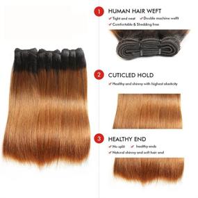 img 3 attached to Bundles Brazilian Straight Colored Extensions