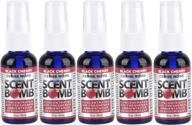 🍒 scent bomb super strong 100% concentrated air freshener - 5 pack (black cherry): powerful fragrance delivered in an efficient bundle logo