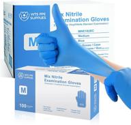 1000-piece nitrile-vinyl blend blue disposable gloves | powder 🧤 & latex-free | 3.15 mil exam protective gloves for cleaning logo
