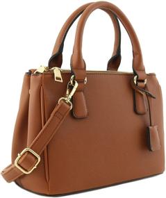img 4 attached to Classic Triple Handle Satchel Around Women's Handbags & Wallets in Satchels