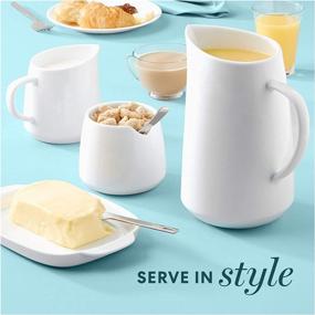 img 1 attached to Versatile and Stylish Corelle Coordinates Sauce Pitcher Saucer - Perfect for Serving and Entertaining