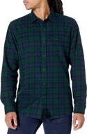 👕 goodthreads brushed flannel standard fit men's long sleeve shirt logo